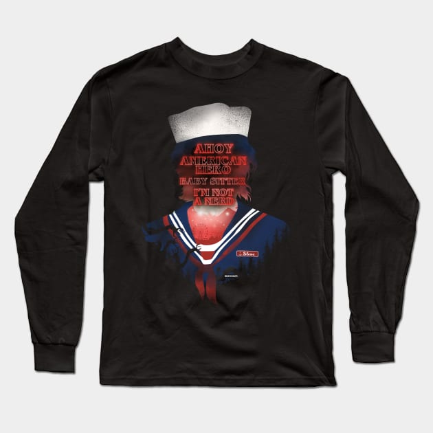 Scoops Troop Steve Long Sleeve T-Shirt by DANDINGEROZZ